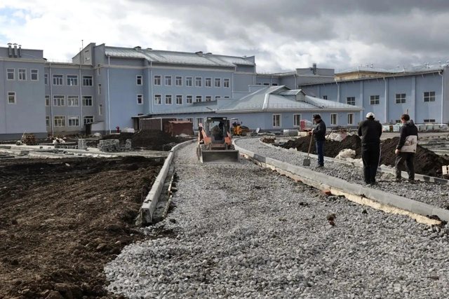Капремонт школы №19 в Кировском районе Кемерова выполнили на 65%
