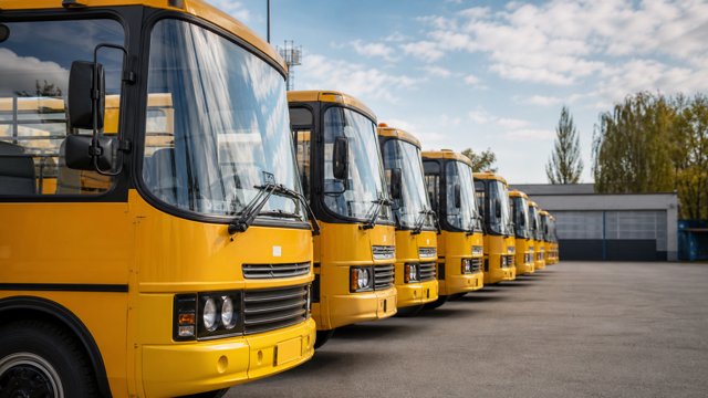 Для школ Кузбасса закупили 18 новых автобусов