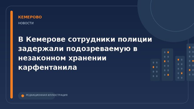 В Кемерове возбудили дело о хранении карфентанила в крупном размере