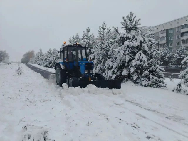 В Кемерове после первого снегопада на улицы вывели 41 единицу техники