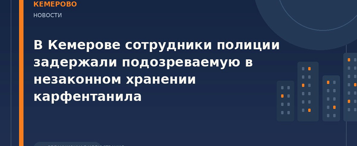 В Кемерове возбудили дело о хранении карфентанила в крупном размере