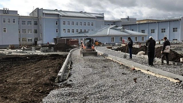 Капремонт школы №19 в Кировском районе Кемерова выполнили на 65%