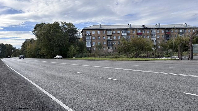 В Новокузнецке закончили основные дорожные работы на улице Народной
