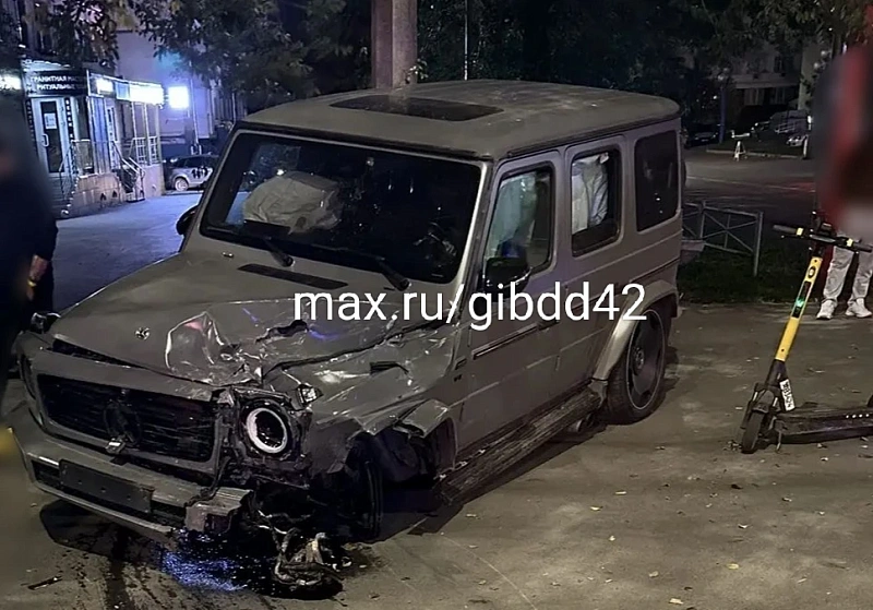 В Кемерове бесправный водитель «Мерседеса» устроил ДТП и отказался от освидетельствования