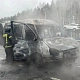 В Кузбассе сотрудники МЧС ликвидировали возгорание грузового автомобиля на трассе
